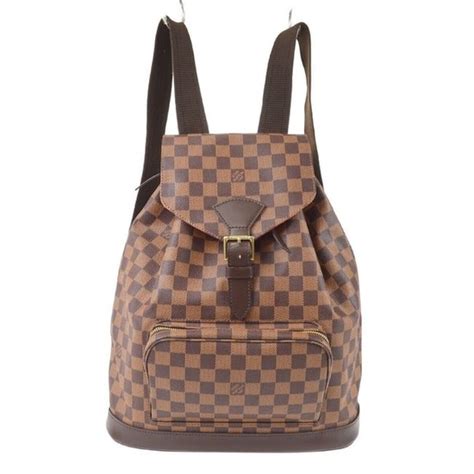 louis vuitton womens backpacks n51139|LOUIS VUITTON Damier Ebene Montsouris GM Backpack .